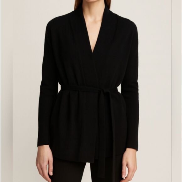 Vince Wool Cashmere Belted Cardigan Size Small - Picture 1 of 7